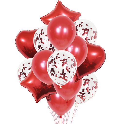 Picture of BALLOON BUNCH PLAIN RED